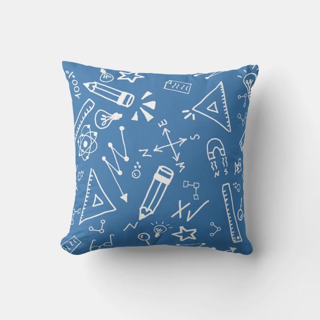 Brainy Blueprint Cushion (Front)