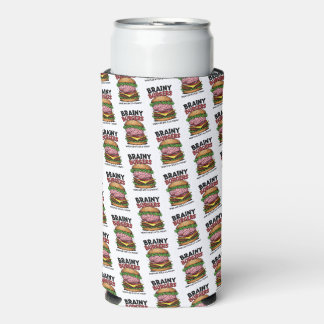 Brainy Burgers Foam Can/Bottle Cooler