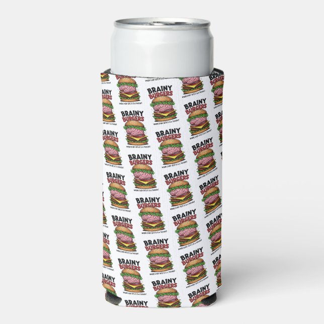 Brainy Burgers Foam Can/Bottle Cooler (Seltzer Front)