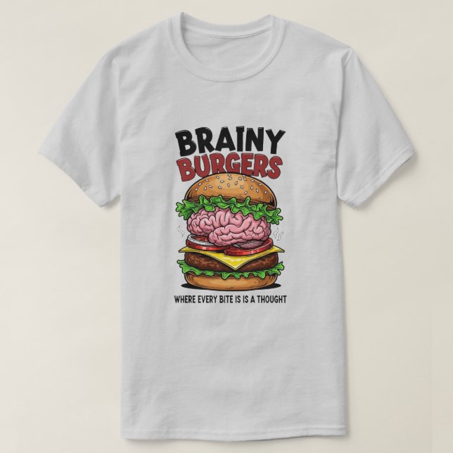 Brainy Burgers T-Shirt (Design Front)