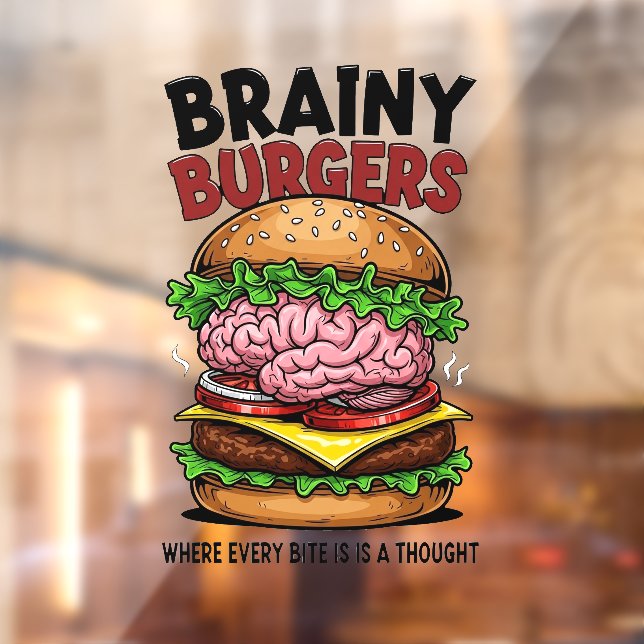 Brainy Burgers Window Cling (Sheet 2)