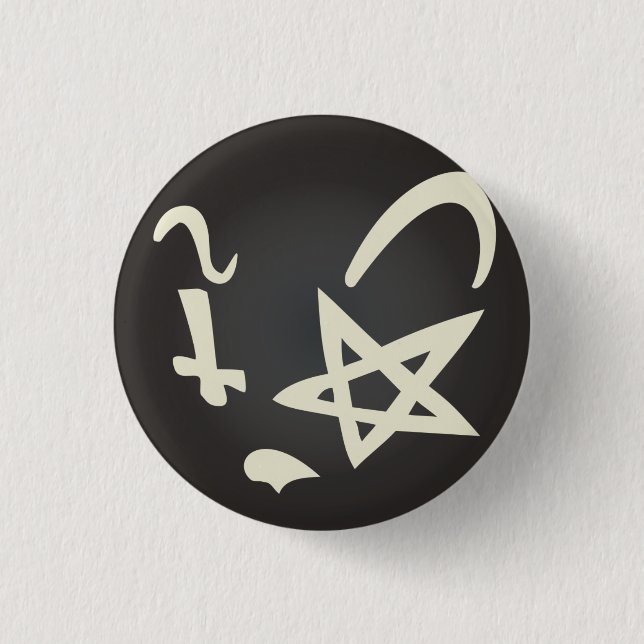 Brainy Cat 3 Cm Round Badge (Front)