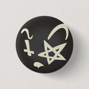 Brainy Cat 3 Cm Round Badge