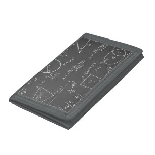 Brainy chalkboard TriFold Nylon Wallet