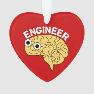 Brainy Engineer Ceramic Ornament