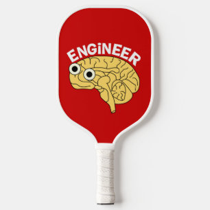Brainy Engineer Ceramic Ornament Pickleball Paddle