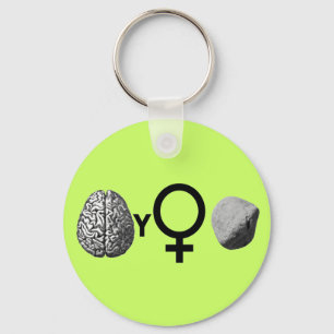 Brainy Girls Rock! Key Ring