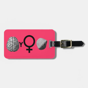 Brainy Girls Rock! Luggage Tag