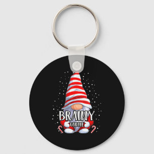Brainy Gnome Christmas Pajamas Matching Family Gro Key Ring