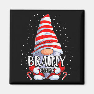 Brainy Gnome Christmas Pajamas Matching Family Gro Magnet