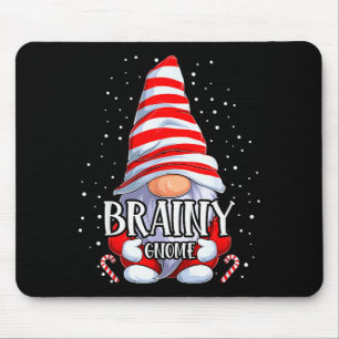 Brainy Gnome Christmas Pajamas Matching Family Gro Mouse Mat