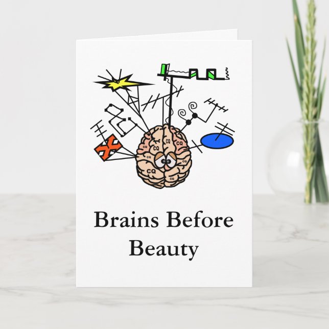 Brainy Ham Radio Funny Birthday Card  Customise It (Front)