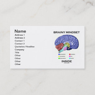 Brainy Mindset Inside (Anatomical Brain) Business Card