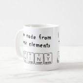 Brainy periodic table name mug (Front Left)