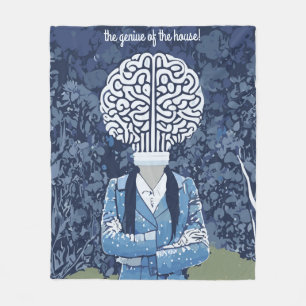 Brainy Person Fleece Blanket