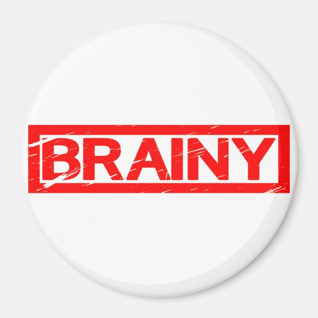 Brainy Stamp Magnet (Front)