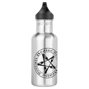 Braise Seitan Vegan Pentagram (dark version) 532 Ml Water Bottle