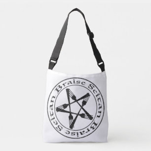 Braise Seitan Vegan Pentagram (dark version) Crossbody Bag