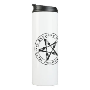 Braise Seitan Vegan Pentagram (dark version) Thermal Tumbler