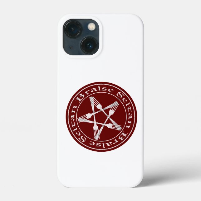 Braise Seitan Vegan Pentagram (light version) Case-Mate iPhone Case (Back)