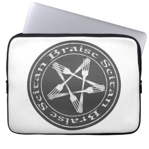 Braise Seitan Vegan Pentagram (light version) Laptop Sleeve