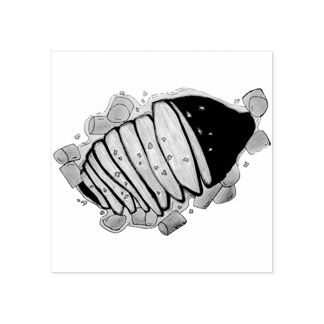 Braised Beef Brisket Jewish Cooking Holiday Food Rubber Stamp (Imprint)