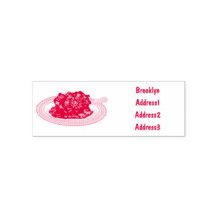 Braised lamb shank cartoon illustration Self-inking Stamp