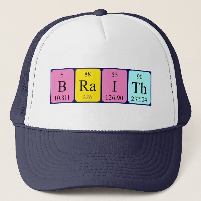 Braith periodic table name hat (Front)