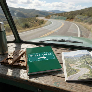 Brake Check Road Sign with Arrow Planner