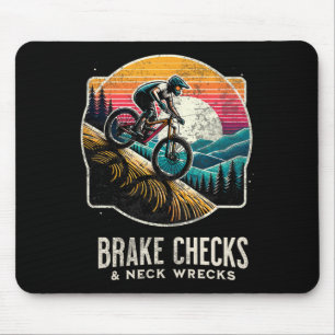 Brake Checks And Neck Wrecks - Comedic Mountain Bi Mouse Mat