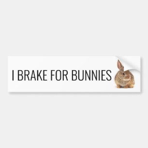 Brake for Bunnies Bumper Sticker