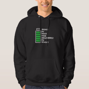 Braking Car Recuperating Electric Car Battery Driv Hoodie