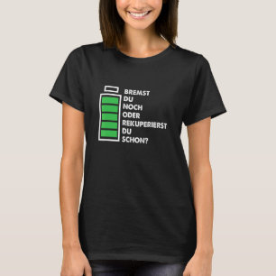 Braking Car Recuperating Electric Car Battery Driv T-Shirt