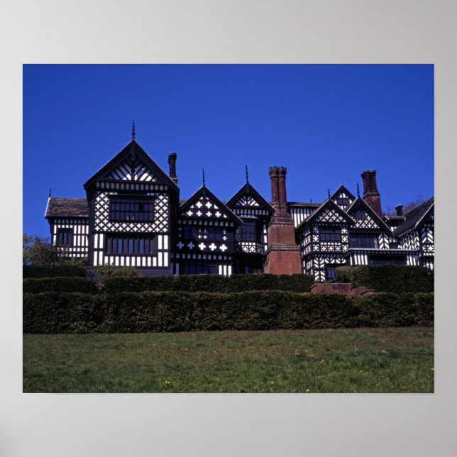 Bramall Hall Cheshire Postcard Poster (Front)