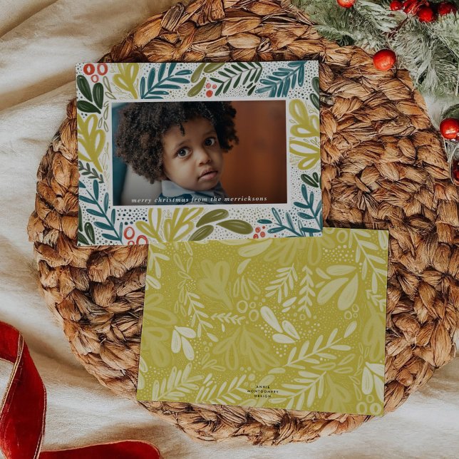 Bramble | Festive Botanical Photo Holiday Card (Bramble | Festive Botanical Photo Holiday Card)