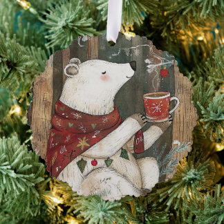 Bramble the Bear | Woodland Whimsy Tree Decoration Card