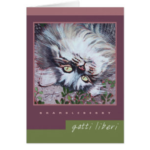 "Brambleberry" Note Card - Gatti Liberi Collection