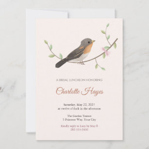 Brambling Songbird Bridal Luncheon Invitation