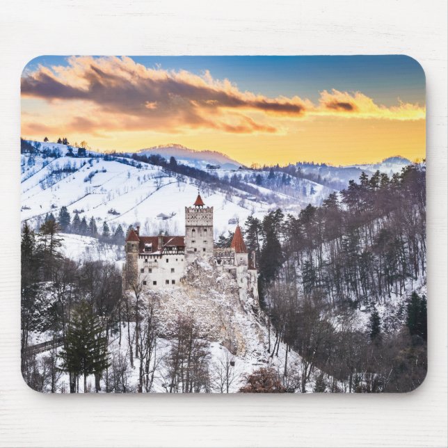 Bran Castle Dracul house Mouse Mat (Front)