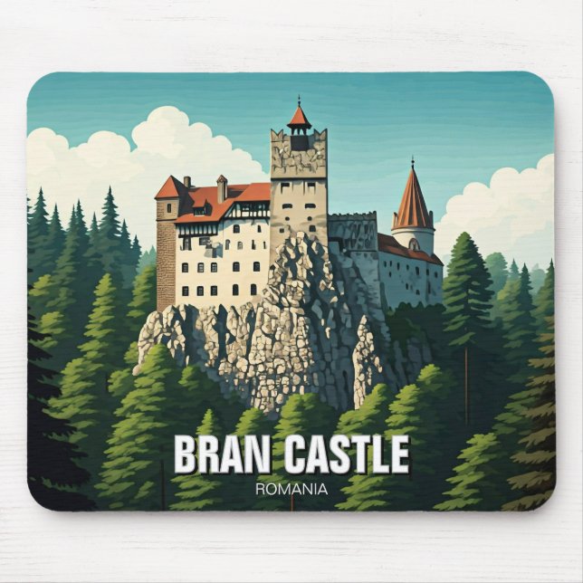 Bran Castle Romania Mouse Mat (Front)