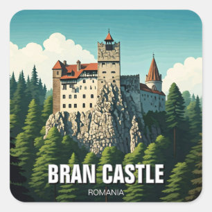 Bran Castle Romania Square Sticker