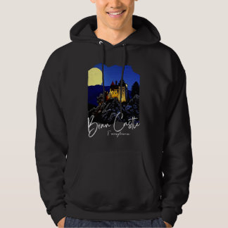 Bran Castle Transylvania Home To Dracula Painting Hoodie