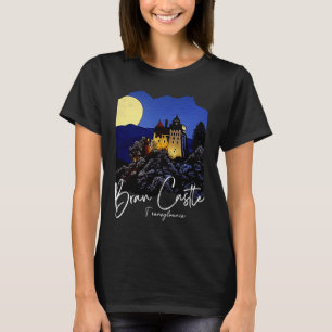 Bran Castle Transylvania Home To Dracula Painting T-Shirt