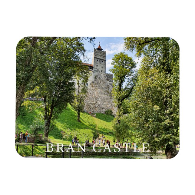 Bran Castle view fridge magnet (Horizontal)