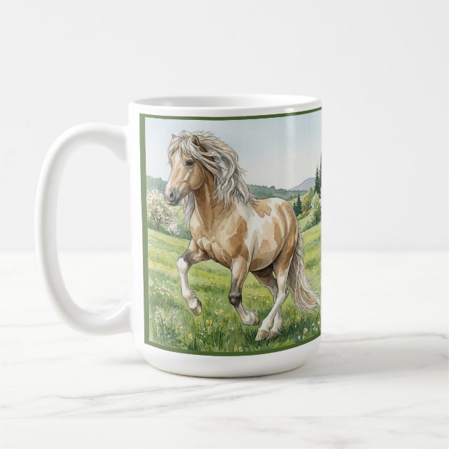 Brana Pinto Palomino Icelandic Watercolor Coffee Mug (Left)