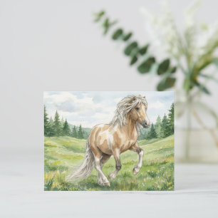 Brana Pinto Palomino Icelandic Watercolor Postcard