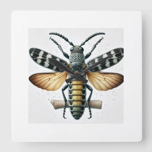 Branch and Twig Borer 200724IREF203 - Watercolor Square Wall Clock