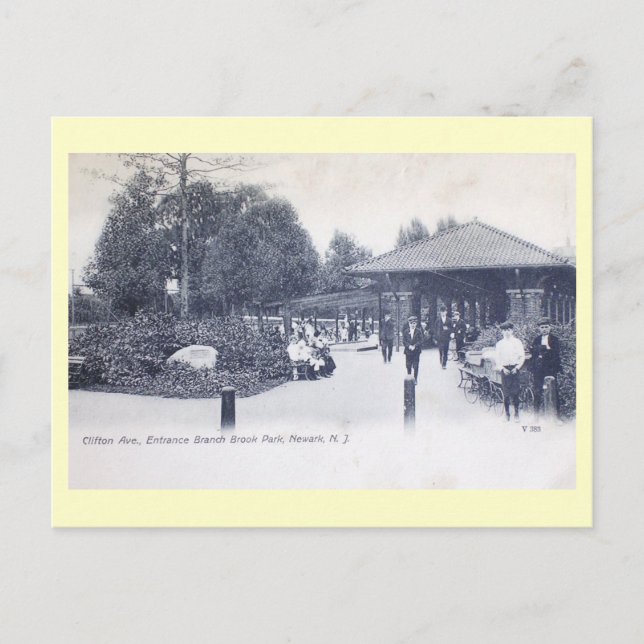 Branch Brook Park, Newark, New Jersey Vintage Postcard (Front)