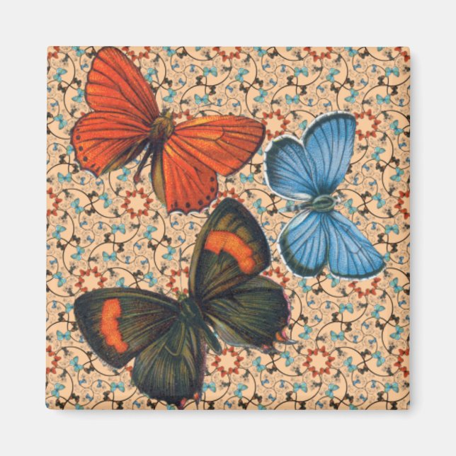 Branch Butterflies Sm Any Colour Magnet (Front)