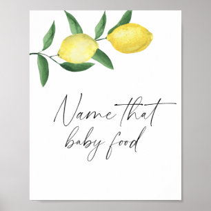 Branch lemons - name that baby food poster